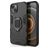 Mobigear Armor Ring iPhone 13 Hardcase Etui plecki Wstrząsoodporne z pierścieniem - Czarny