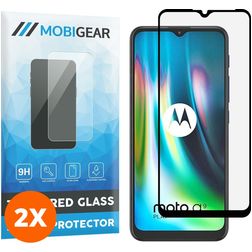 Mobigear Premium Motorola Moto G9 Play Vidro temperado Película de ecrã - Compatível com capas - Preto (Pack de 2)