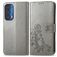 Mobigear Clover Motorola Edge (2021) Funda tipo libro Cartera - Gris