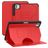 Mobigear Magnetic Folio iPad Pro 11 polegadas (2025) Capa livro + Suporte para caneta stylus - Vermelho