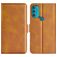 Mobigear Slim Magnet Motorola Moto G71 5G Cover a libro portafoglio - Cognac