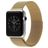 Mobigear Style Loop Milanese Apple Watch Strap Magnetic closure - 42/41/40/38 mm - Gold