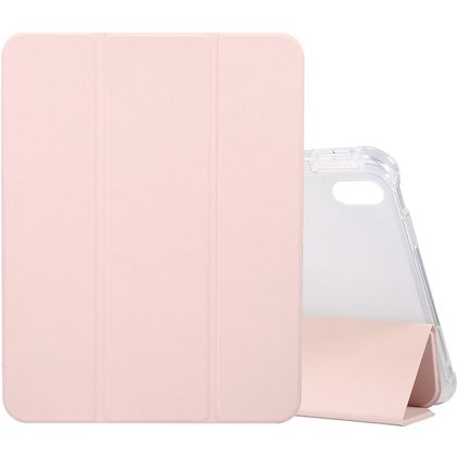 Mobigear Tri-Fold Gel iPad 11 (2025) TPU / Poliuretano (PU) Cover a libro + Portapenna - Rosa