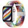 Mobigear Braided Nylon Apple Watch Armband Klämspänne - 49/46/45/44 mm - Rainbow