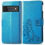 Mobigear Clover Google Pixel 6 Pro Funda tipo libro Cartera - Azul