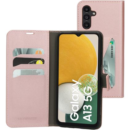 Mobiparts Classic Wallet Samsung Galaxy A13 5G Funda tipo libro Cartera - Rosa