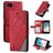 Mobigear Rhombus iPhone 8 Funda tipo libro Cartera - Rojo