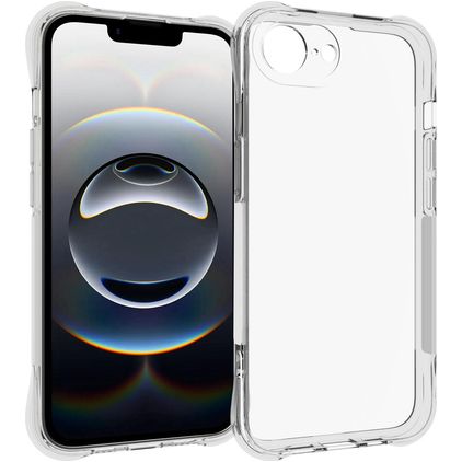 Mobigear Cushion Trasparente iPhone 16e TPU flessibile Back cover - Trasparente