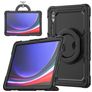 Mobigear RingGuard Samsung Galaxy Tab S10 Ultra Plastica rigida / Silicone Back cover + Portapenna + Tracolla + Supporto - Nero