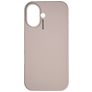 Nudient Base iPhone 16 Silicona Carcasa - Stone Beige