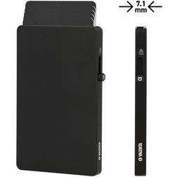 Pouzdro na karty Valenta Cardprotector Hliník - Počet karet: 5 - Kompatibilní s MagSafe - Černá