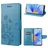 Mobigear Flowers OPPO A17 Capa livro Carteira - Azul