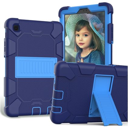 Mobigear ShieldStand Samsung Galaxy Tab A7 Lite Case Plastic / Silicone Back cover + Stand - Blue