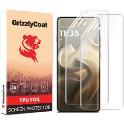 GrizzlyCoat Motorola Edge 60 Screen Protector Film - Case Friendly (2-Pack)