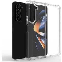 Mobigear Cushion Clear Samsung Galaxy Z Fold 5 Elastyczne TPU Etui plecki Wstrząsoodporne - Przezroczysty