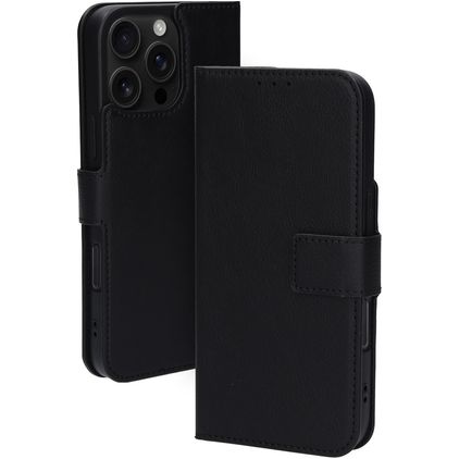 Mobiparts Classic Wallet MagSafe iPhone 16 Pro Max Pungetui med Seddelrum - Sort