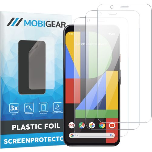 Mobigear Google Pixel 4 Näytönsuoja Kalvo - Suojakuoren kanssa yhteensopiva (3 kpl)