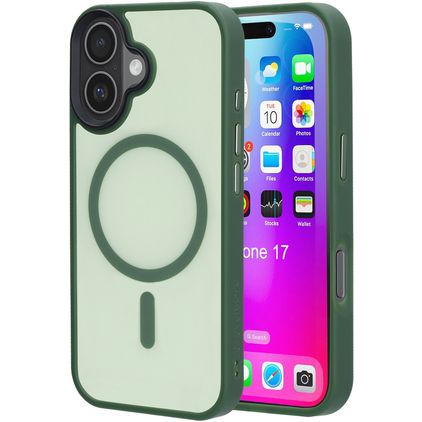 Mobiparts Hardcover iPhone 17 MagSafe Plástico rígido Capa traseira - Satin Green