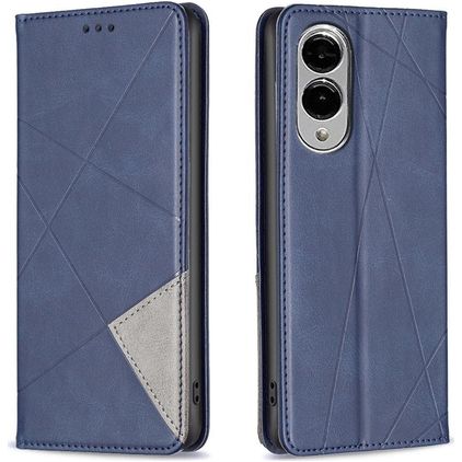 Mobigear Rhombus Slim Samsung Galaxy S25 Edge Cover a libro - Blu