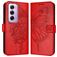 Mobigear Butterfly OPPO Reno 12 Pro Plånboksfodral med sedelfack - Röd