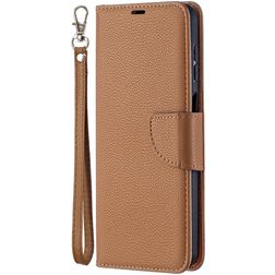 Mobigear Excellent Samsung Galaxy A12 Wallet case - Cognac