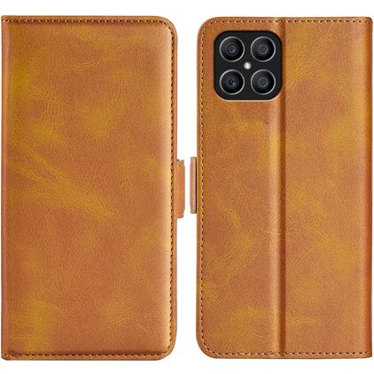 Mobigear Slim Magnet HONOR X8 Funda tipo libro Cartera - Coñac
