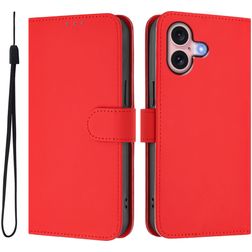 Mobigear Urban Wallet iPhone 16 Funda tipo libro Cartera - Rojo
