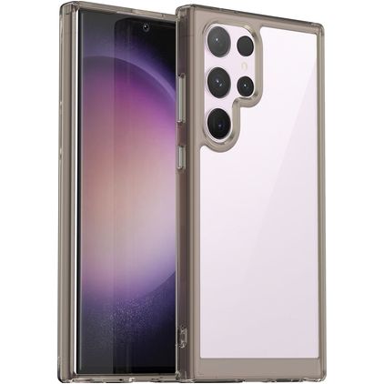 Mobigear Crystal Samsung Galaxy S24 Ultra Fodral Hårdplast Skal - Grå