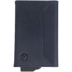 Valenta Card Case Plus Leather Card Holder - 7 Cards - Vintage Blue