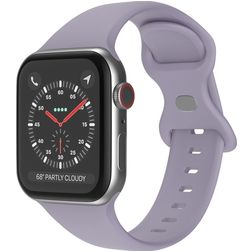 Mobigear Sport Dual Correa Silicona Cierre de pinza para Apple Watch - 49/46/45/44 mm - Lavender Grey