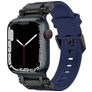 Mobigear Explorer Bracelete Silicone Fivela para Apple Watch - 49/46/45/44 mm - Preto / Azul