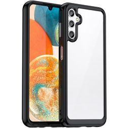 Mobigear Crystal Samsung Galaxy A54 Funda Plástico rígido Carcasa - Transparente / Negro