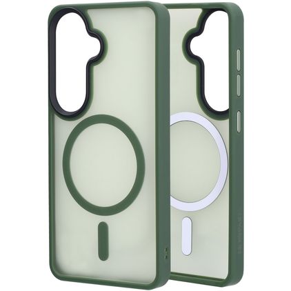 Mobiparts Hardcover Samsung Galaxy S26 MagSafe Hardcase Back cover - Satin Green