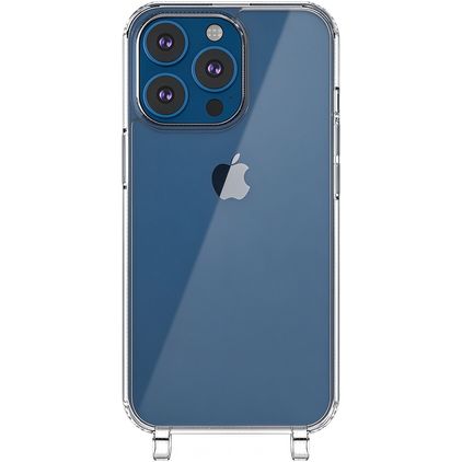 Mobigear Mix & Match Transparente iPhone 13 Pro TPU flexible Funda con cuerda - Transparente