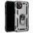 Mobigear Armor Ring iPhone 12 Hard Case Back cover Shockproof with Ring Holder - Silver