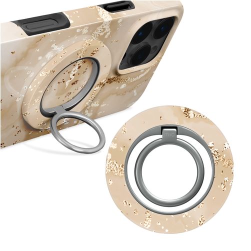 MIO Holder MagSafe Mobilring - Gold Marble Universell