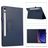 Mobigear Classic Samsung Galaxy Tab S11 Wallet case + Stylus Holder - Dark Blue