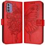 Mobigear Butterfly Nokia G42 Funda tipo libro Cartera - Rojo