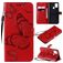 Mobigear Butterfly Samsung Galaxy A21s Cover a libro portafoglio - Rosso
