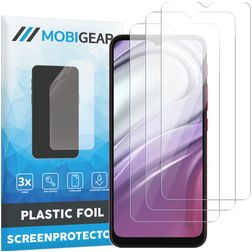 Mobigear Motorola Moto G20 Película de ecrã em plástico - Compatível com capas (Pack de 3)