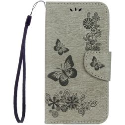 Mobigear Butterfly Samsung Galaxy S8 Capa livro Carteira - Cinzento