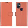 Mobigear Classic OnePlus Nord N10 5G Cover a libro portafoglio - Marrone