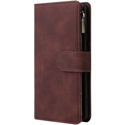 Mobigear Zipper Samsung Galaxy A51 Wallet case - Brown