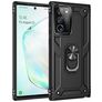 Mobigear Armor Ring Samsung Galaxy Note 20 Ultra Hårdt Bagsidecover Stødsikkert med ringholder - Sort