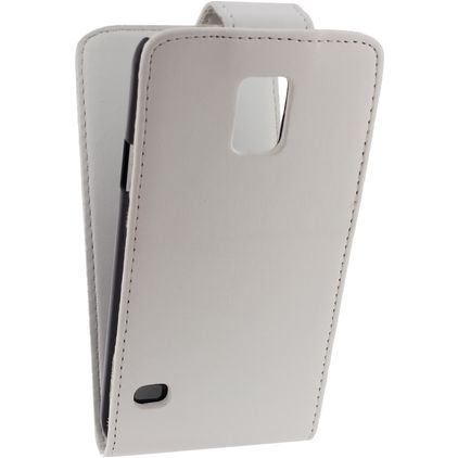Xccess Flip Case Samsung Galaxy S5 Läppäkotelo - Valkoinen