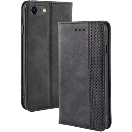 Mobigear Sensation iPhone SE (2022) Knížkové pouzdro Peněženka - Černá