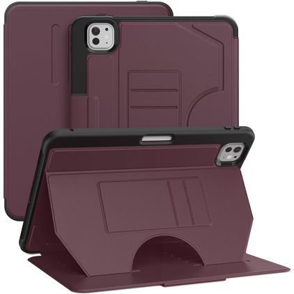 Mobigear Magnetic Folio iPad Pro 11 pollici (2024) Cover a libro + Portapenna - Viola