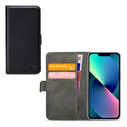 Mobilize Classic Gelly Wallet iPhone 13 Mini Lompakkokotelo + Setelitasku - Musta