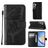 Mobigear Butterfly Samsung Galaxy A35 Plånboksfodral med sedelfack - Svart