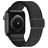 Mobigear W Texture Nylon Apple Watch Strap Elastic band - 42/41/40/38 mm - Black